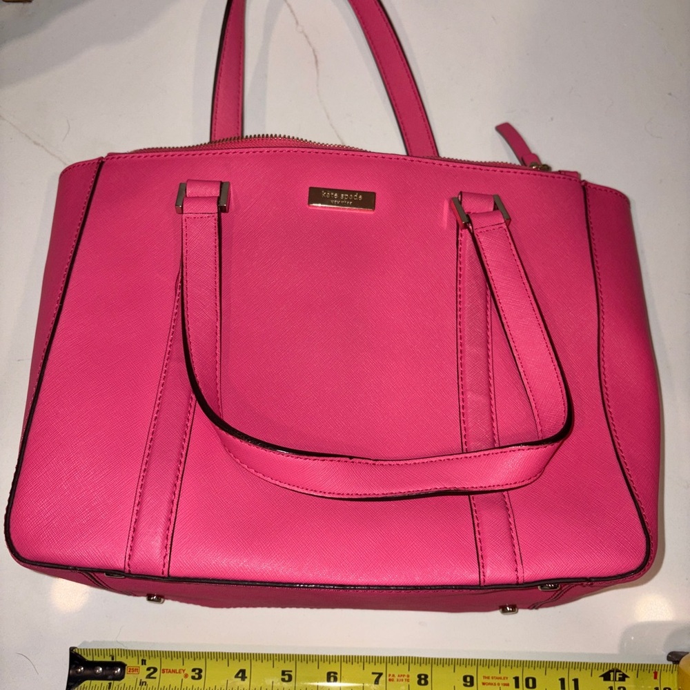 kate spade Pink Saffiano Leather Tote